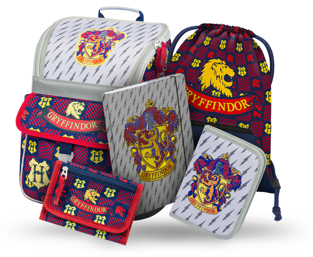 BAAGL 5 SET Zippy Harry Potter Nebelvír: aktovka, penál, sáček, desky, peněženka