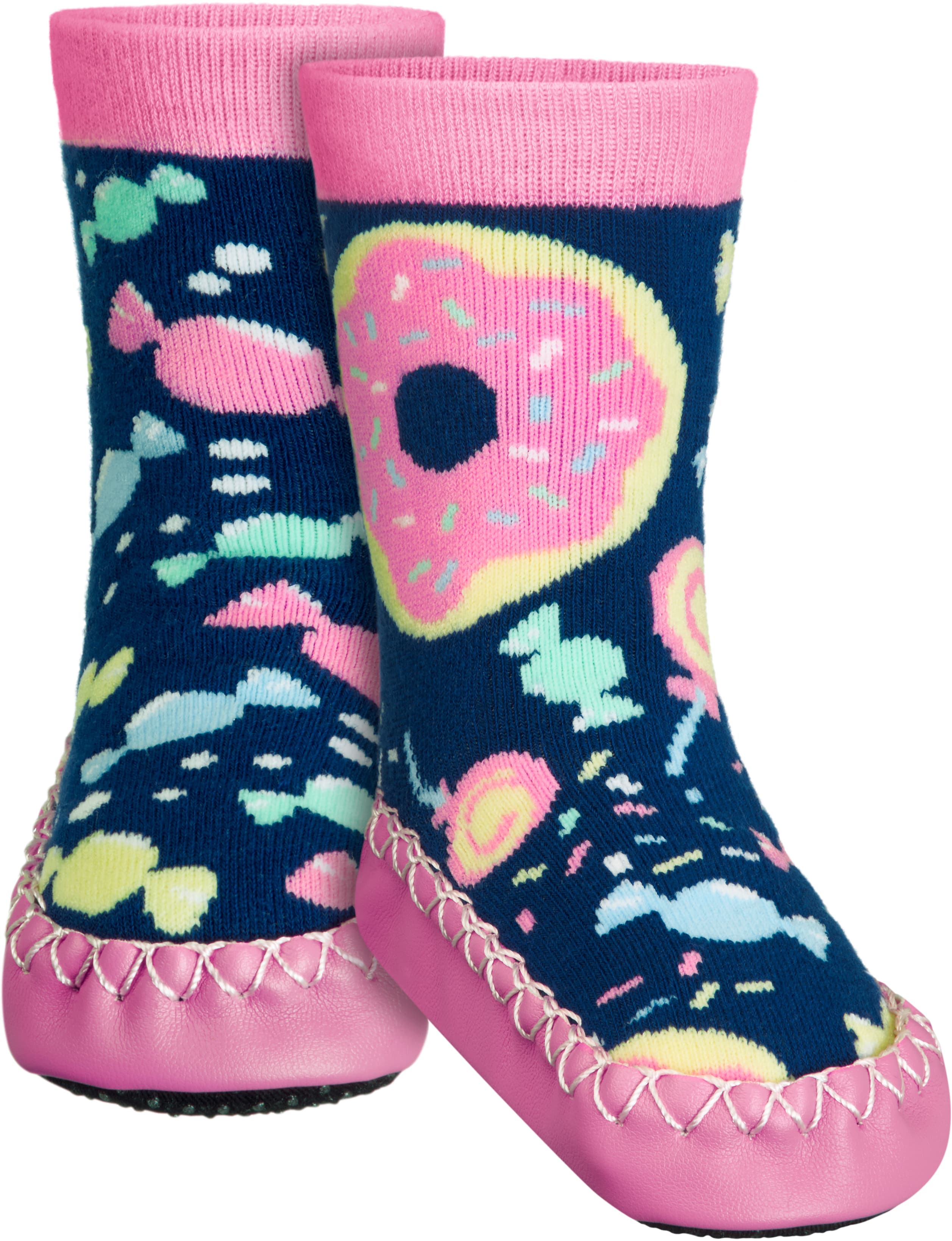 Ponožky s protiskluzem Playshoes Bonbóny Velikost: 19