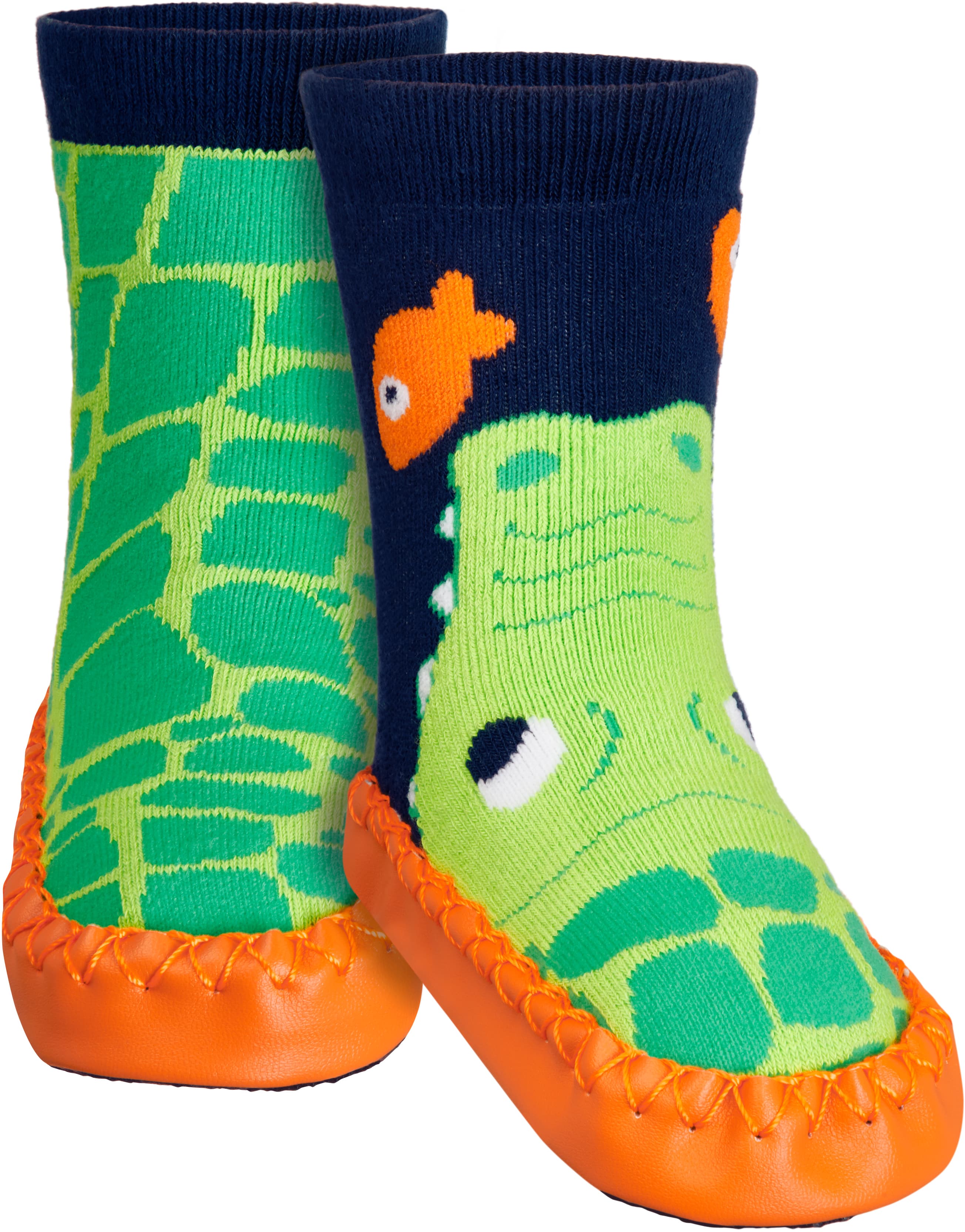 Ponožky s protiskluzem Playshoes Krokodýl Velikost: 25