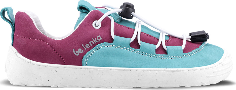 BeLenka Dětské barefoot tenisky Be Lenka Xplorer - Light Teal & Plum Velikost: 29