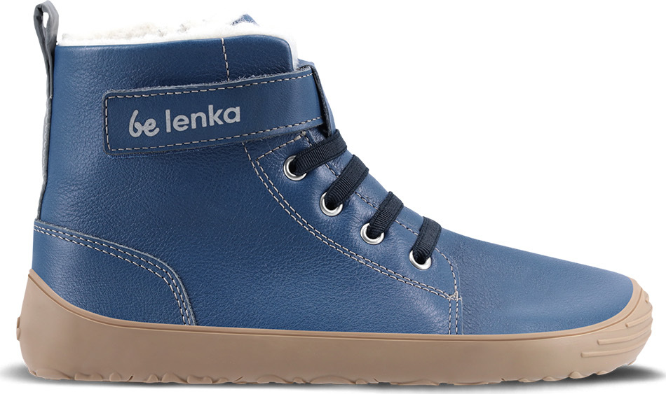 BeLenka Dětské zimní barefoot boty Be Lenka Winter Kids - Ocean Blue Velikost: 29