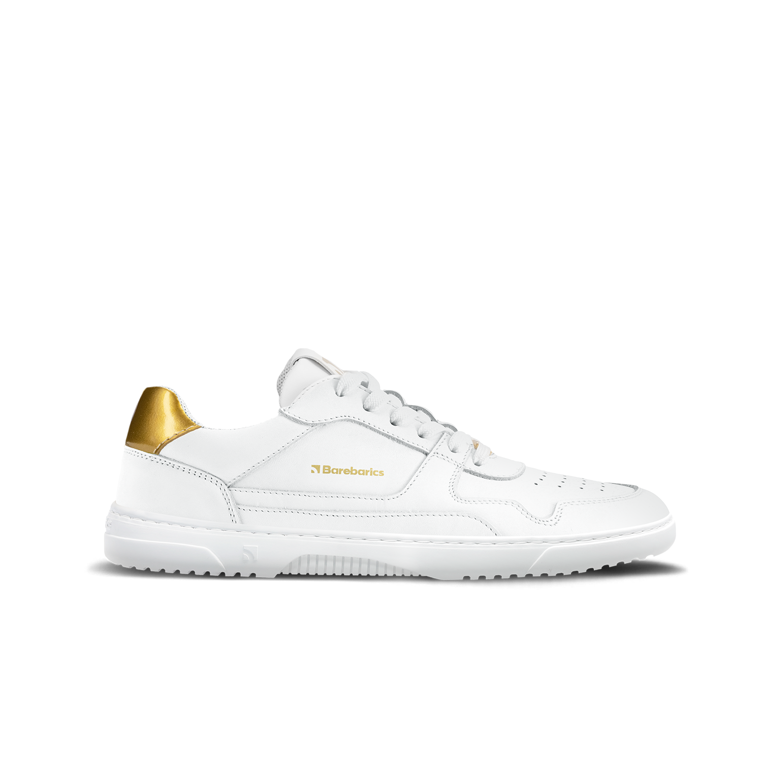 Barefoot tenisky Barebarics Zing - White & Gold - Leather Velikost: 36