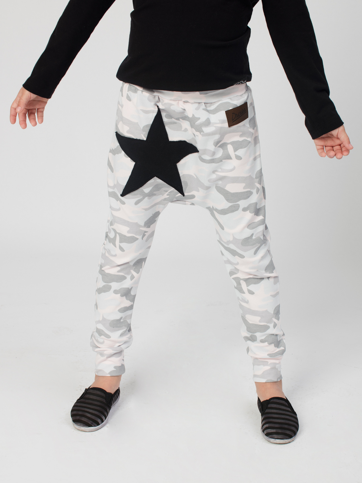 Drexiss baggy ARMY GREY STAR Velikost: vel. 140-146