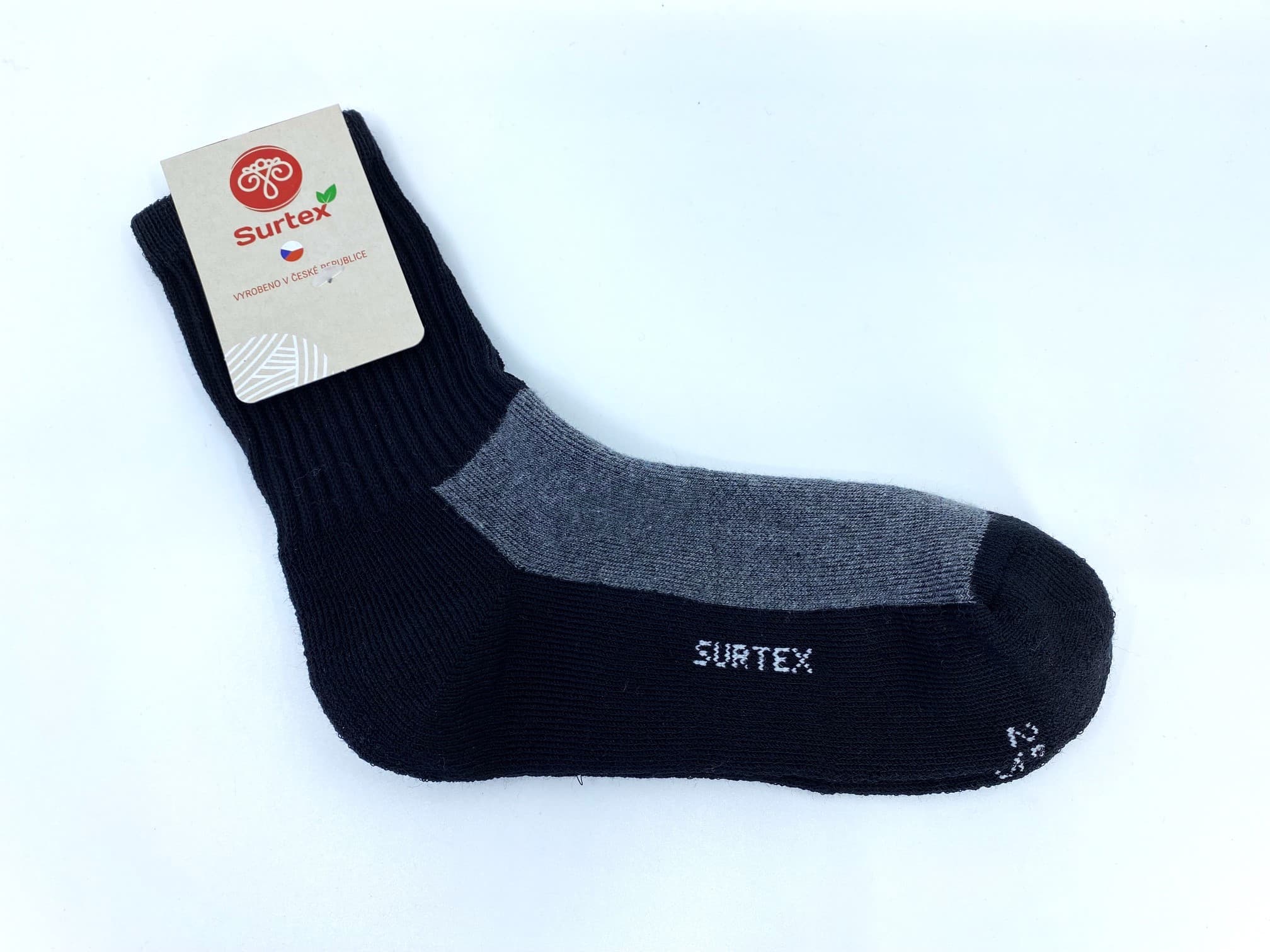 Ponožky Surtex 75% Merino VOLNÝ LEM Šedé Velikost: 46 - 48