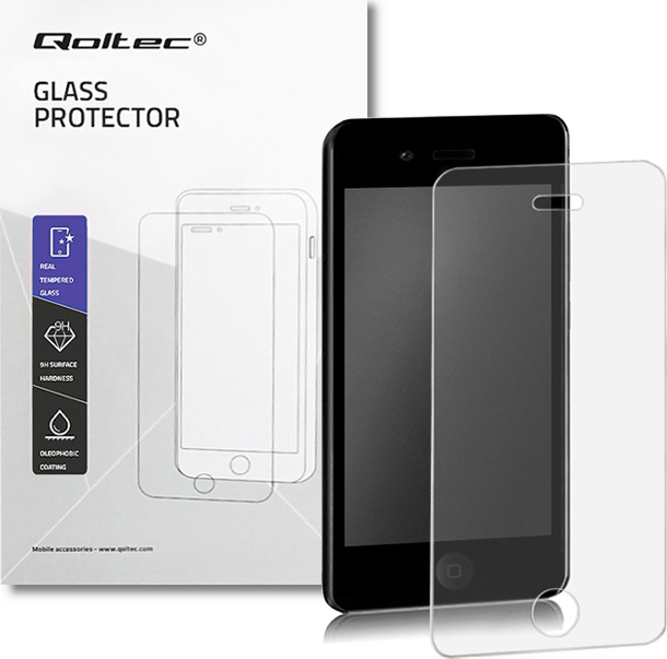 Qoltec Tvrdené ochranné sklo PREMIUM Apple iPhone 4/4s