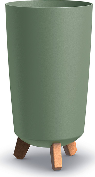 Prosperplast Kvetináč GRACIA TUBUS SLIM 19,5 cm zemito zelený Varianta: 19,5cm