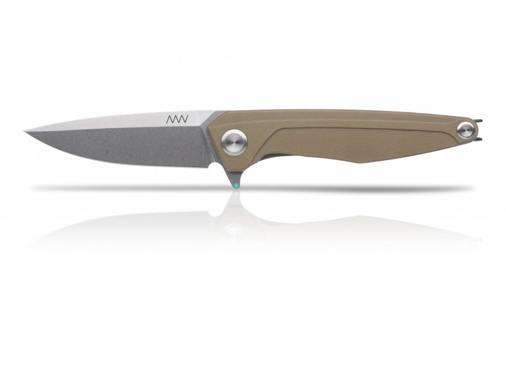 ANV Z300 - Stonewash, G10 Olive, Liner Lock ANVZ300-011