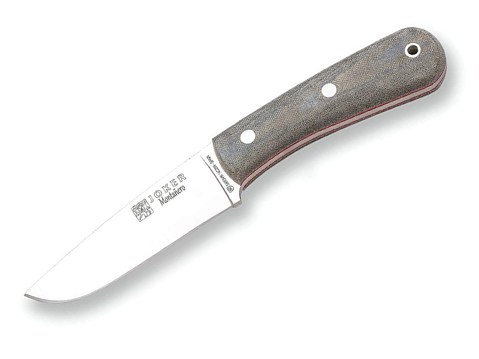 Joker Montanero Flat CV134 Micarta, Sandvik 14C28N