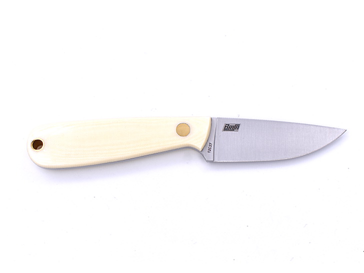 Brisa (EnZo) Nôž Brisa Necker 70 Flat / Ivory Micarta / Leather