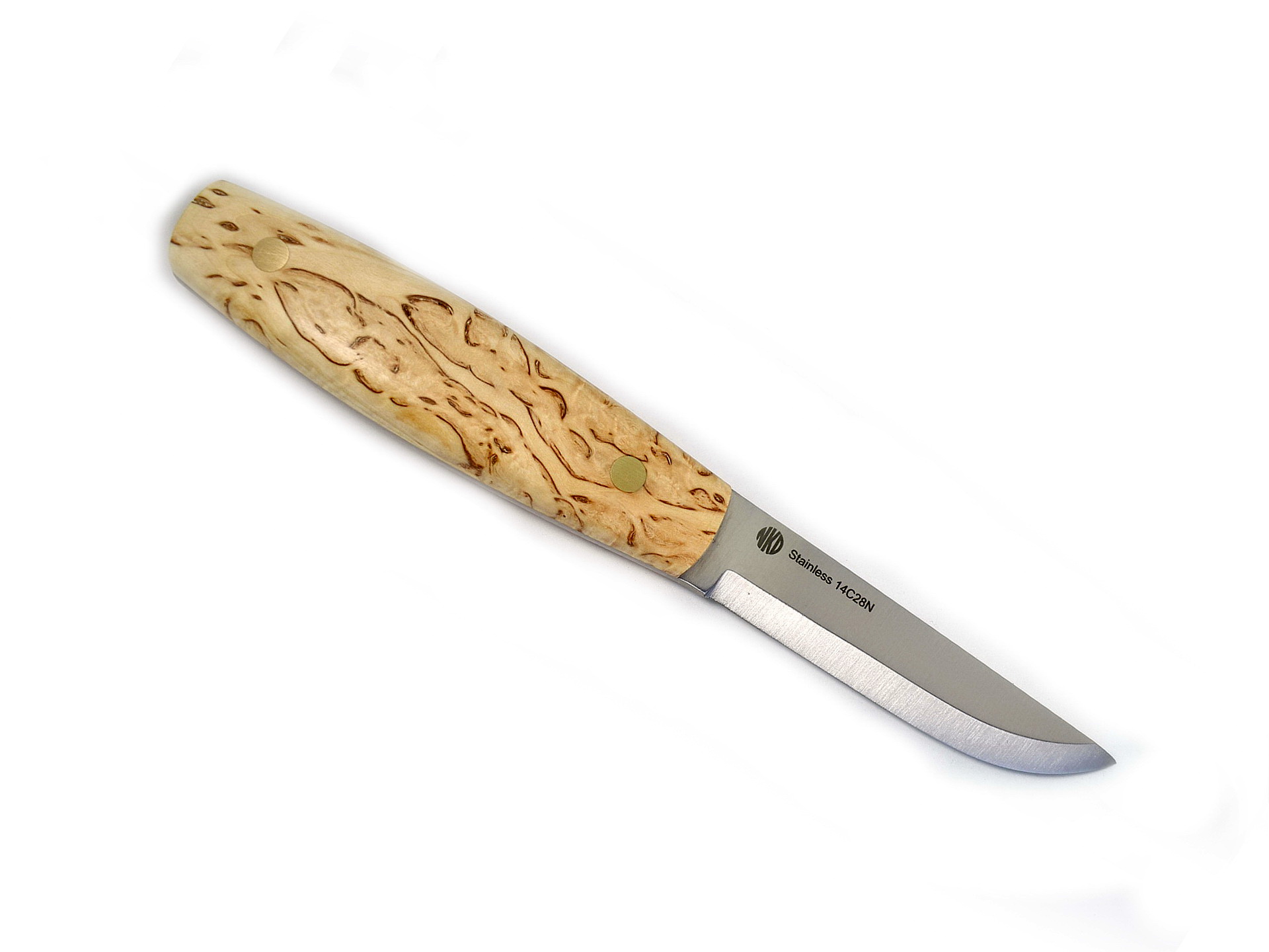 NKD - Nordic Knife Design Nôž NKD Korpi 90 Curly birch 14C28N