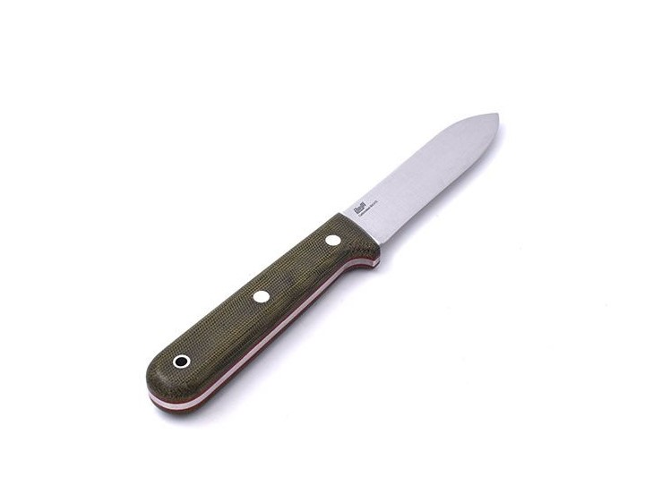 Brisa (EnZo) Nôž Brisa Kephart 115 Flat 80CrV2 / Green Micarta / Sheath Bushcraft 115