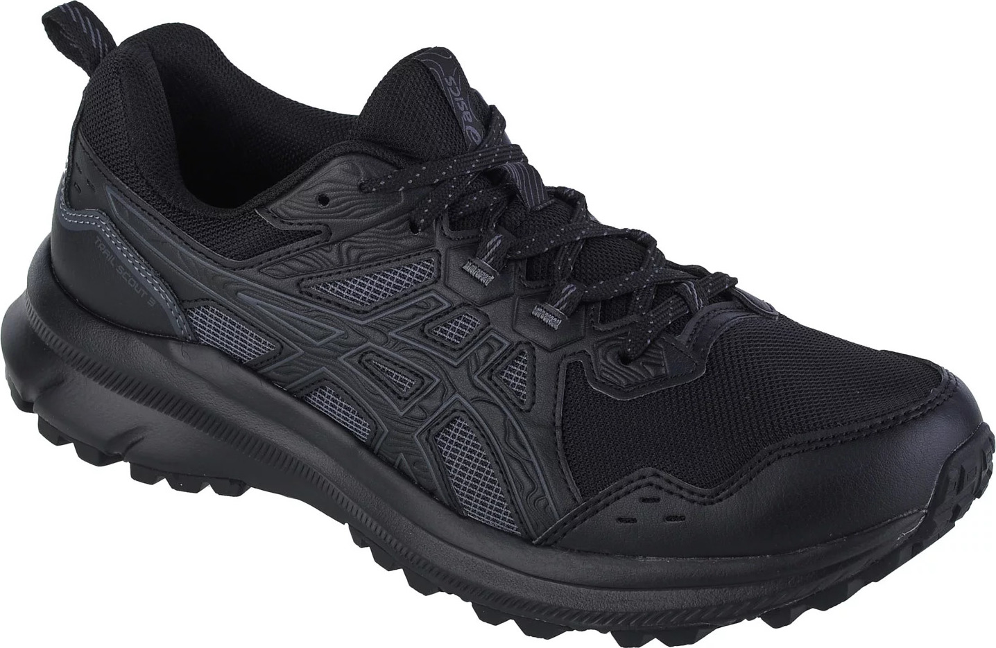 ČERNÉ BĚŽECKÉ BOTY ASICS TRAIL SCOUT 3 1011B700-002 Velikost: 44