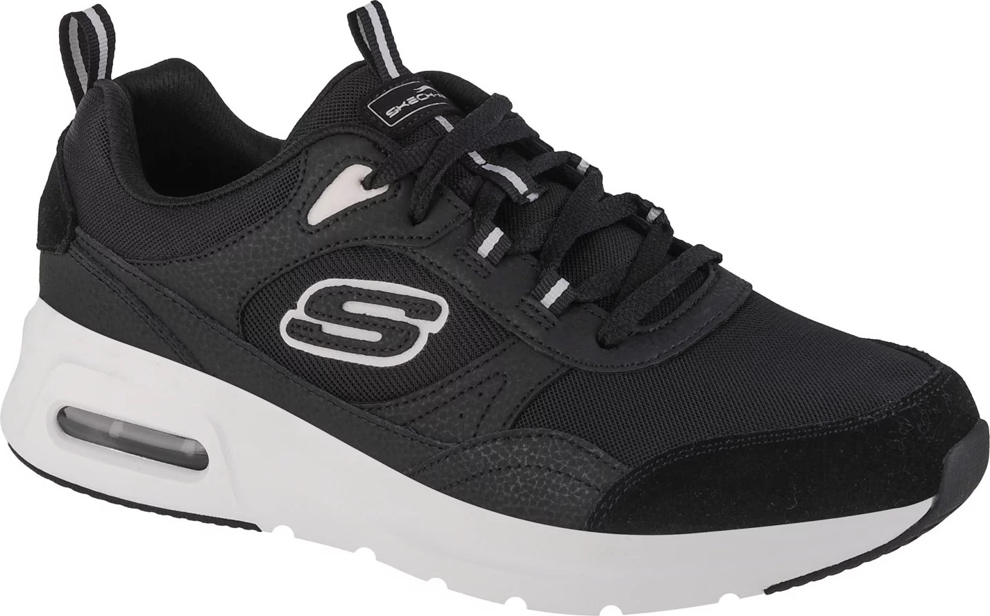 ČERNÉ PÁNSKÉ TENISKY SKECHERS SKECH-AIR COURT - HOMEGROWN 232646-BKW Velikost: 47.5