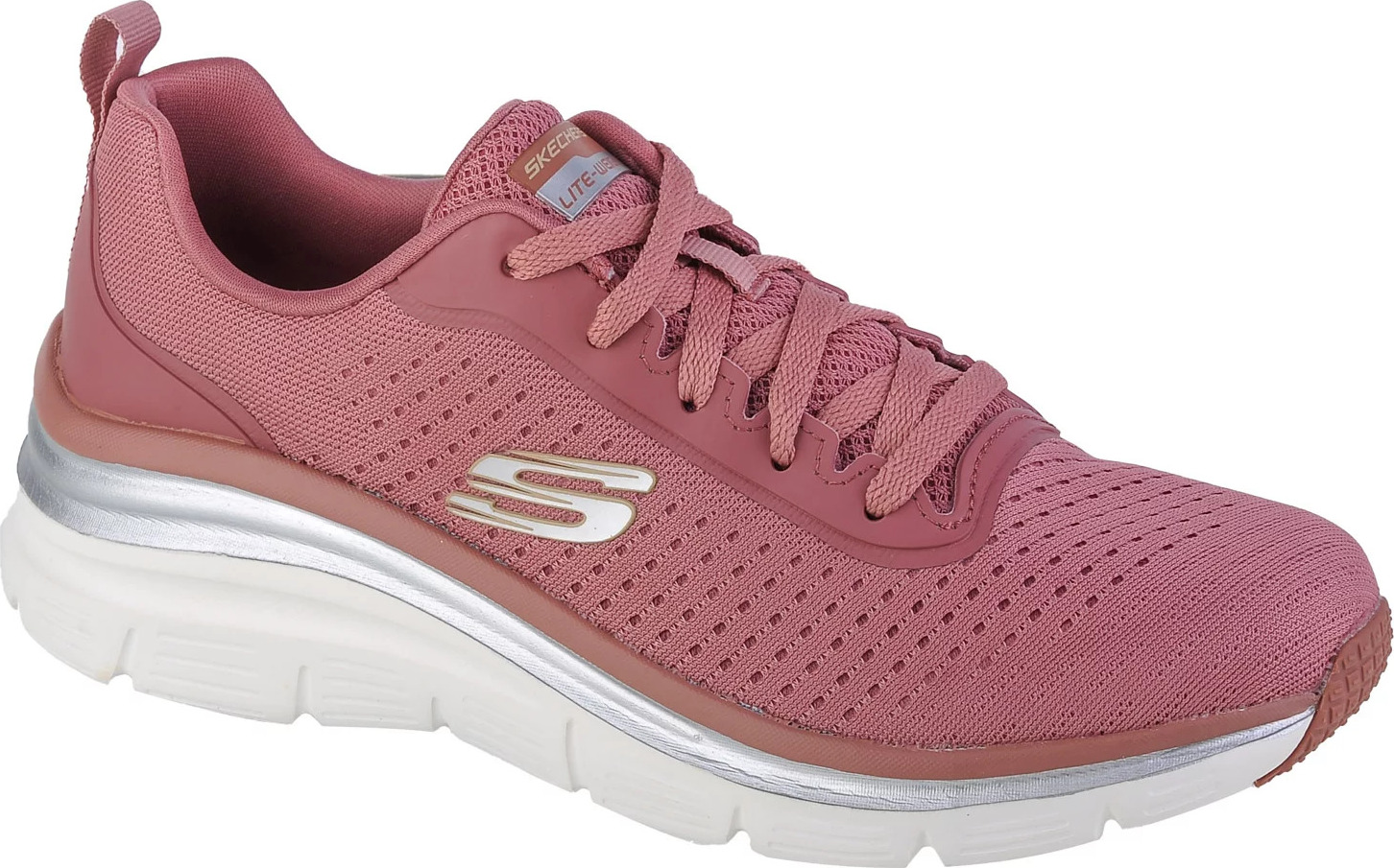 RŮŽOVÉ DÁMSKÉ TENISKY SKECHERS FASHION FIT - MAKE MOVES 149277-ROS Velikost: 41