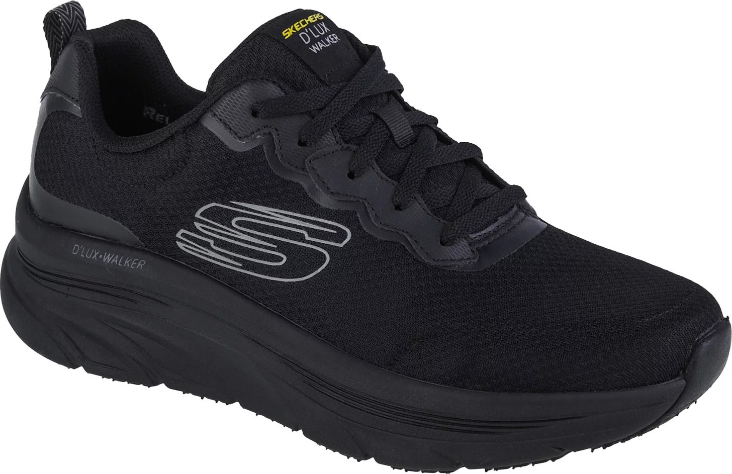 ČERNÉ PÁNSKÉ TENISKY SKECHERS D\'LUX WALKER - SCRAMBLER 232264-BKCC Velikost: 47.5