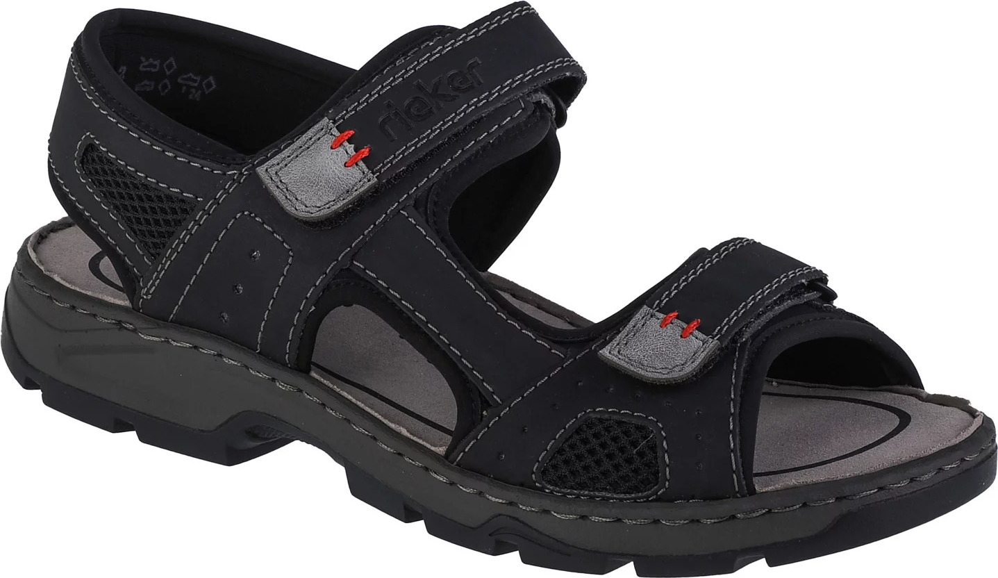 ČERNÉ PÁNSKÉ SANDÁLY RIEKER SANDALS 26156-02 Velikost: 43