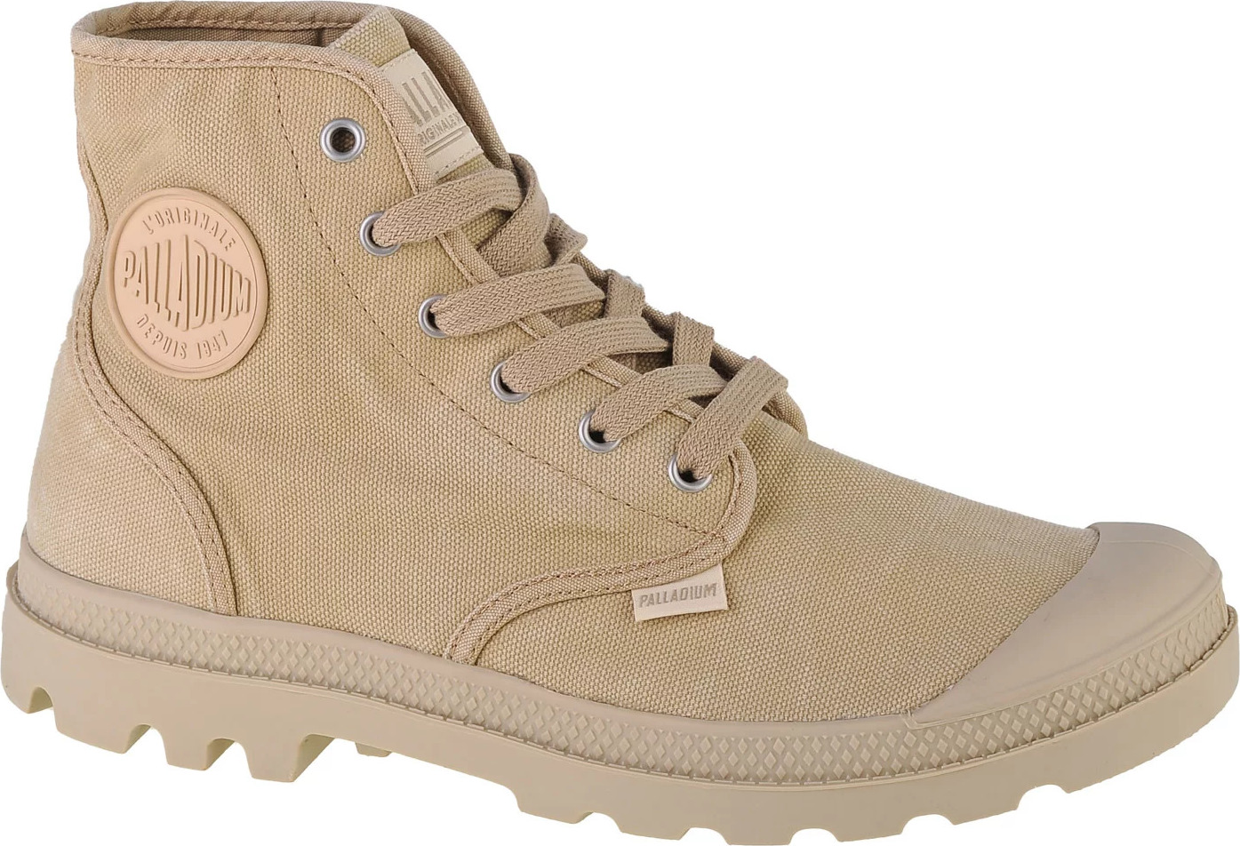 BÉŽOVÉ PÁNSKÉ KOTNÍKOVÉ TENISKY PALLADIUM PAMPA HI 02352-221-M Velikost: 41