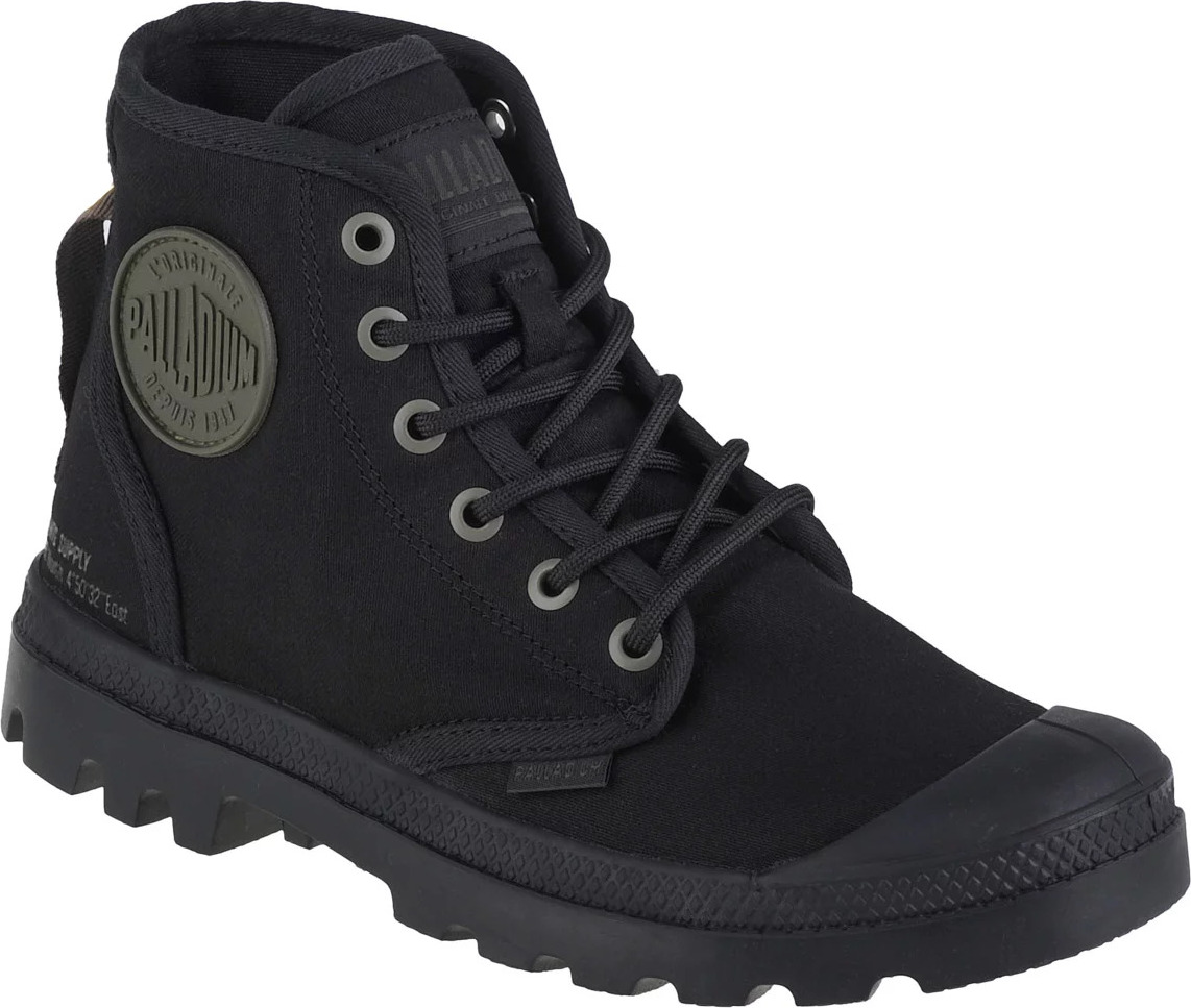 ČERNÉ DÁMSKÉ KOTNÍKOVÉ BOTY PALLADIUM PAMPA HI HTG SUPPLY 77356-001-M Velikost: 36