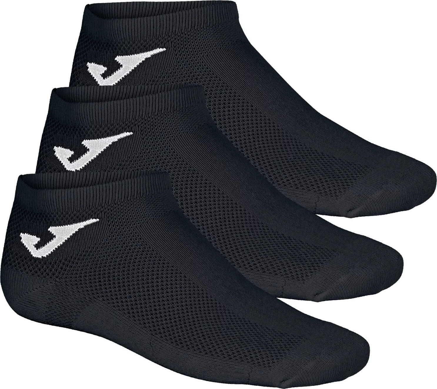 ČERNÉ PONOŽKY JOMA INVISIBLE 3PPK SOCKS 400781-100 Velikost: 39-42