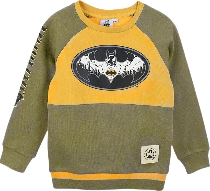 BATMAN KHAKI-ŽLUTÁ CHLAPECKÁ MIKINA Velikost: 128