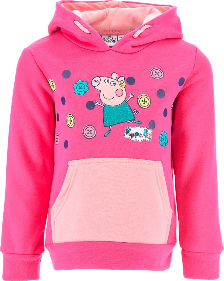 PEPPA PIG TMAVĚ RŮŽOVÁ HOLČIČÍ MIKINA Velikost: 104