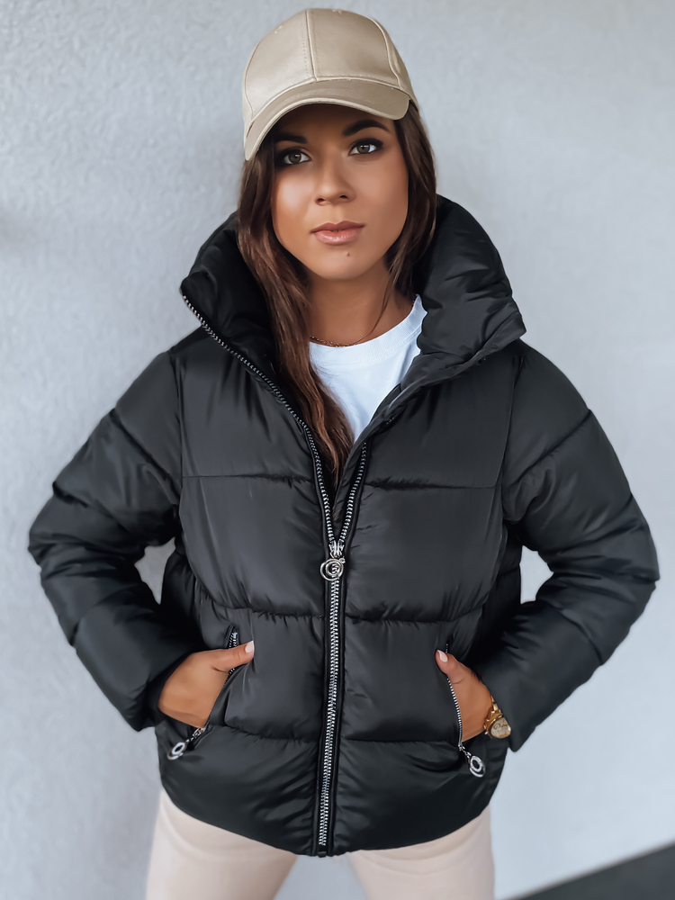Černá zimní bunda s límcem BUENO TY2900 Velikost: XL