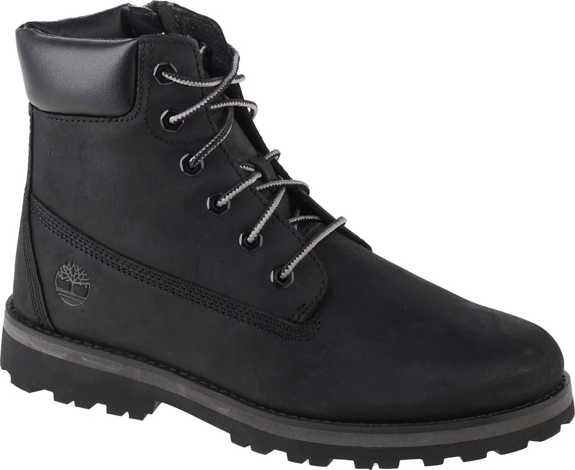 ČERNÉ CHLAPECKÉ BOTY TIMBERLAND COURMA 6 IN SIDE ZIP BOOT JR 0A28W9 Velikost: 39