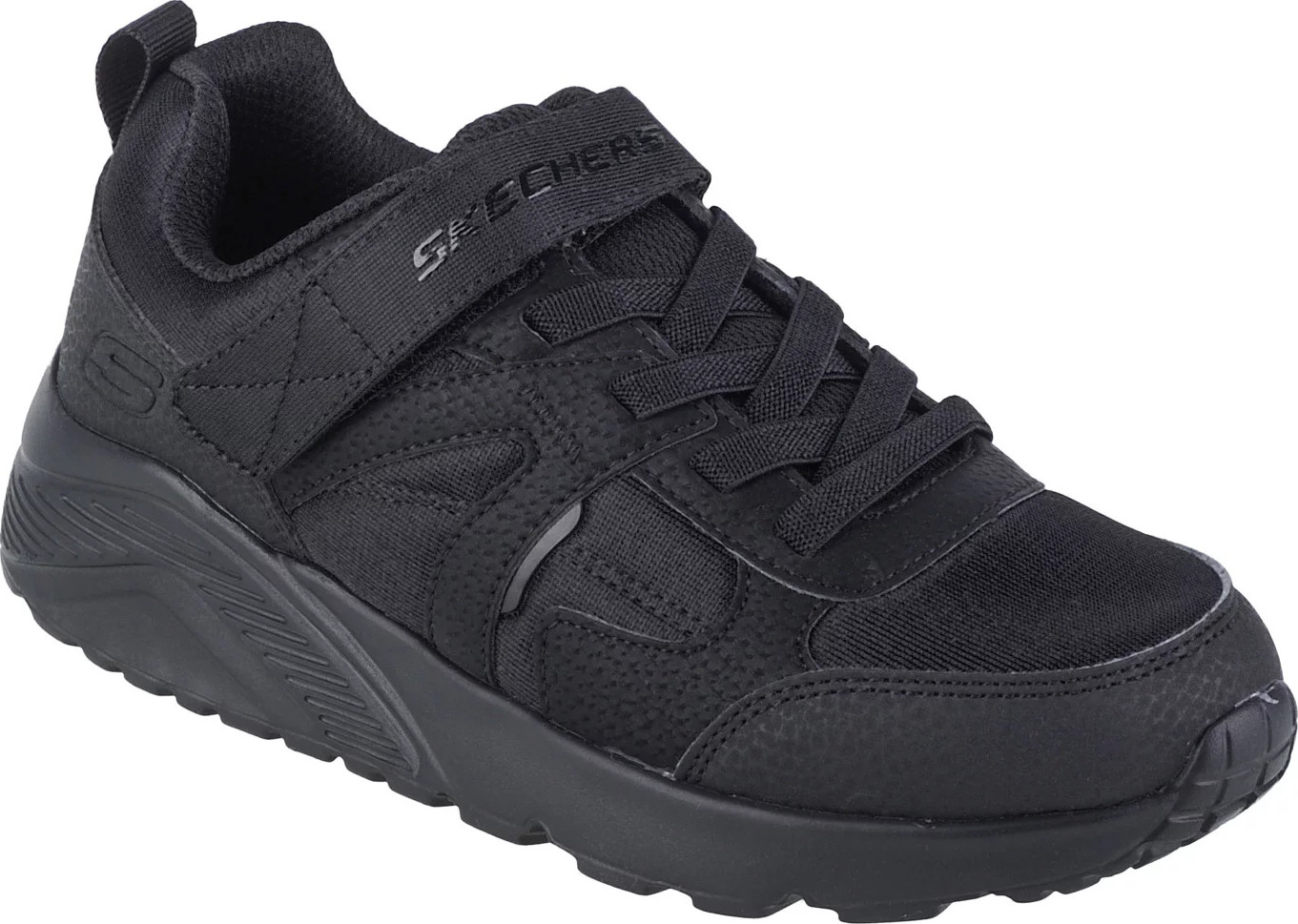 ČERNÉ CHLAPECKÉ TENISKY SKECHERS UNO LITE - BRAXTER 403666L-BBK Velikost: 33