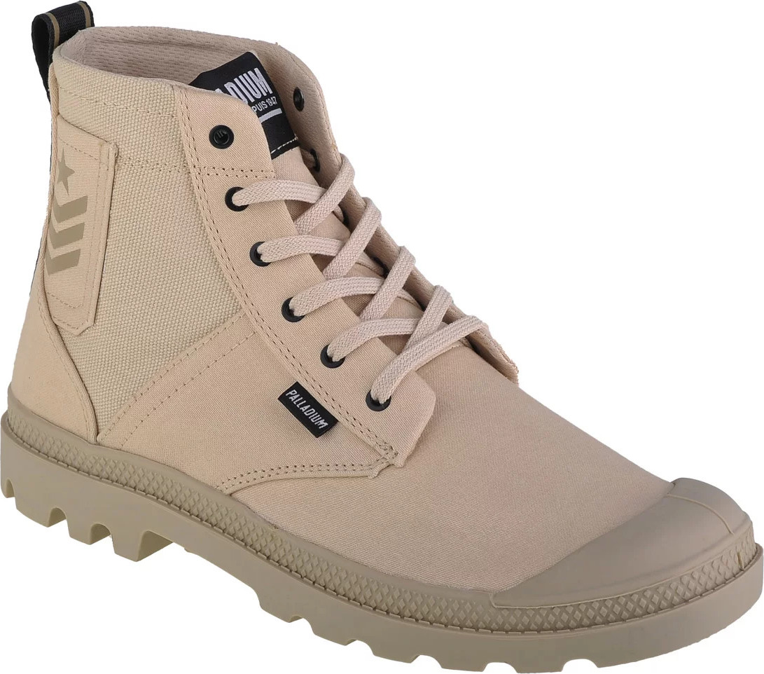 BÉŽOVÉ DÁMSKÉ KOTNÍKOVÉ TENISKY PALLADIUM PAMPA HI ARMY 78583-210-M Velikost: 39