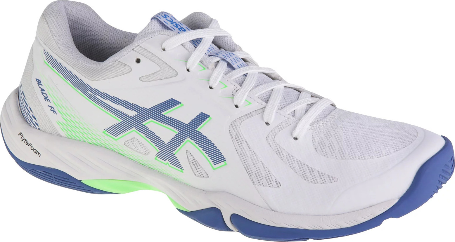 BÍLÉ SPORTOVNÍ BOTY NA SQUASH ASICS BLADE FF 1071A093-101 Velikost: 43.5