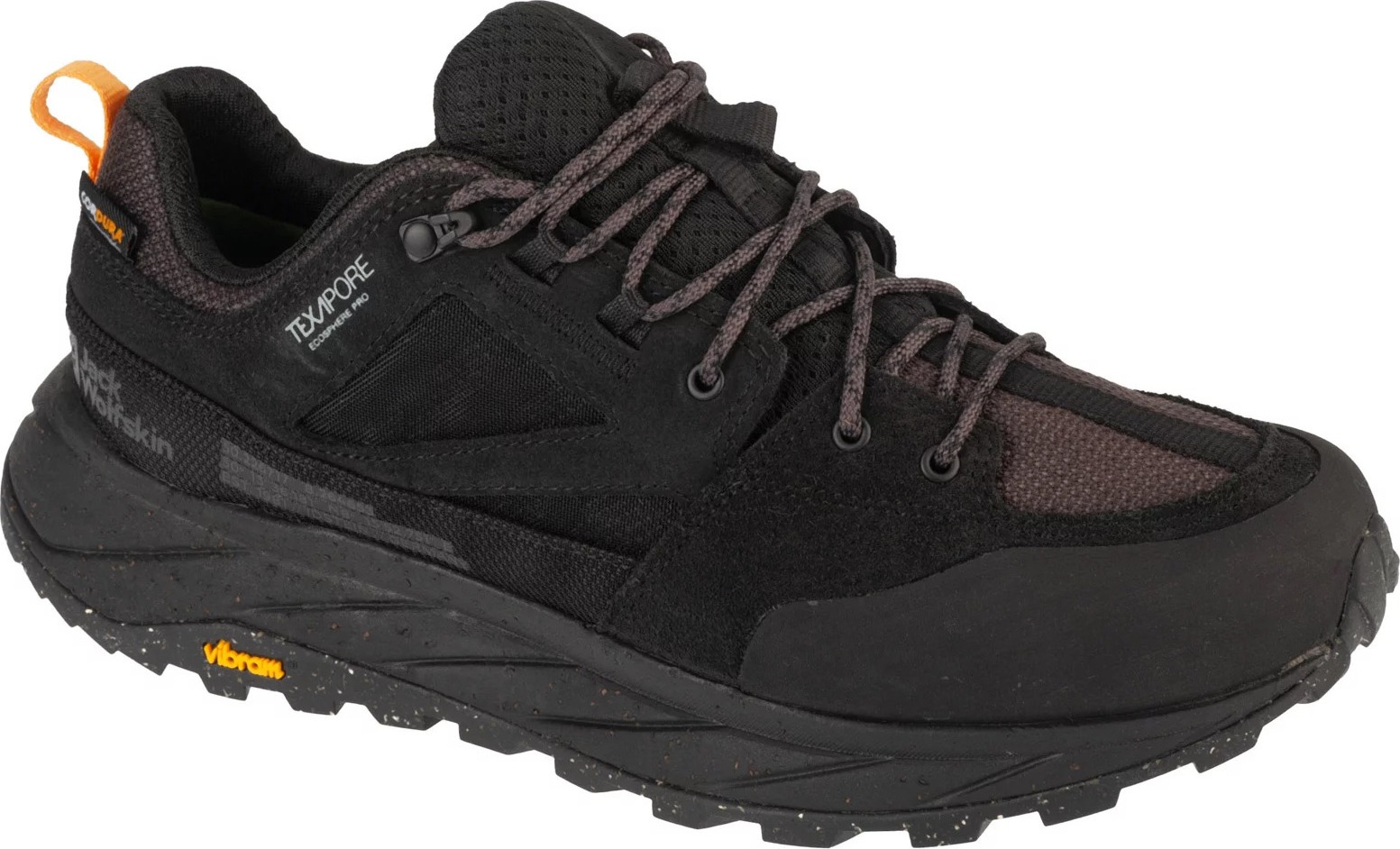 ČERNÁ PÁNSKÁ OBUV NA TURISTIKU JACK WOLFSKIN TERRAQUEST TEXAPORE LOW M 4056401-6000 Velikost: 43