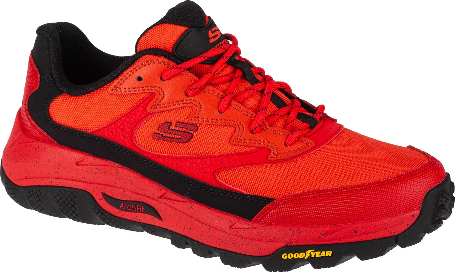 ČERVENÉ PÁNSKÉ TENISKY SKECHERS ARCH FIT SKIP TRACER - LYTLE CREEK 237508-RED Velikost: 41