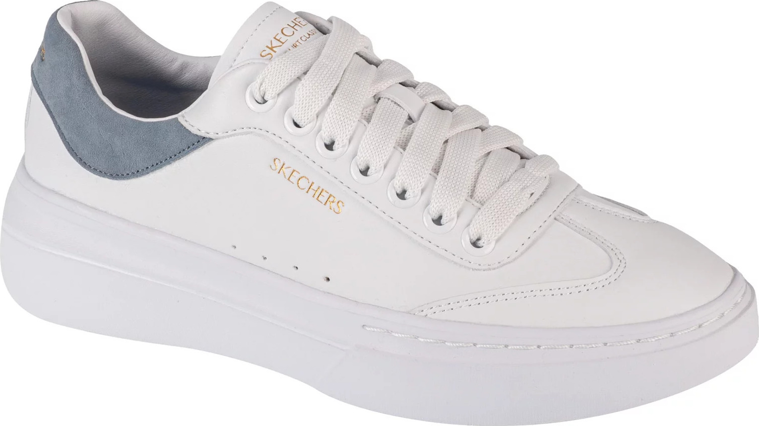 BÍLÉ STYLOVÉ TENISKY SKECHERS CORDOVA CLASSIC – BEST BEHAVIOR 185060-WBL Velikost: 40