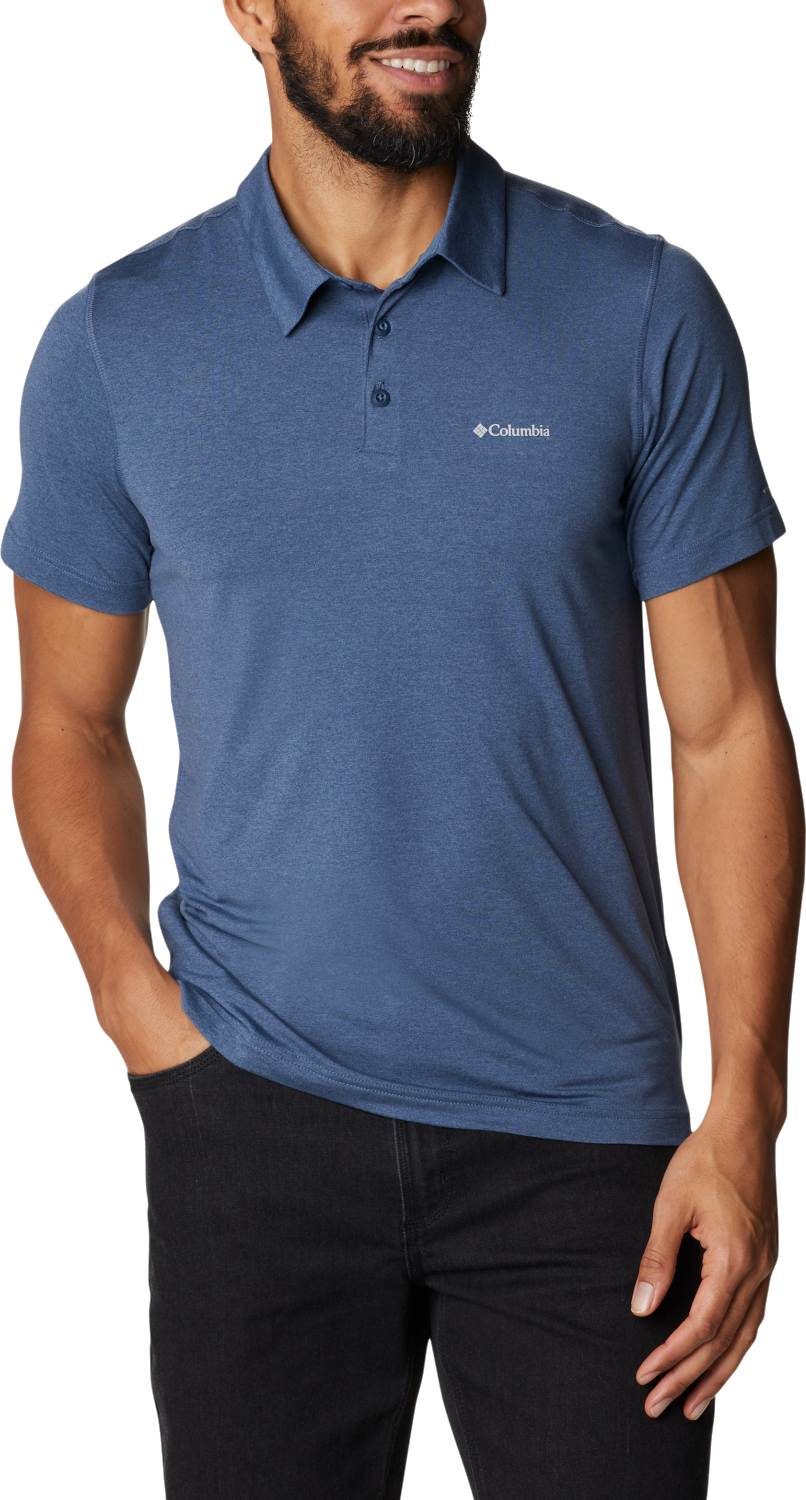 MODRÁ POLOKOŠILE COLUMBIA TECH TRAIL POLO SHIRT 1768701479 Velikost: M