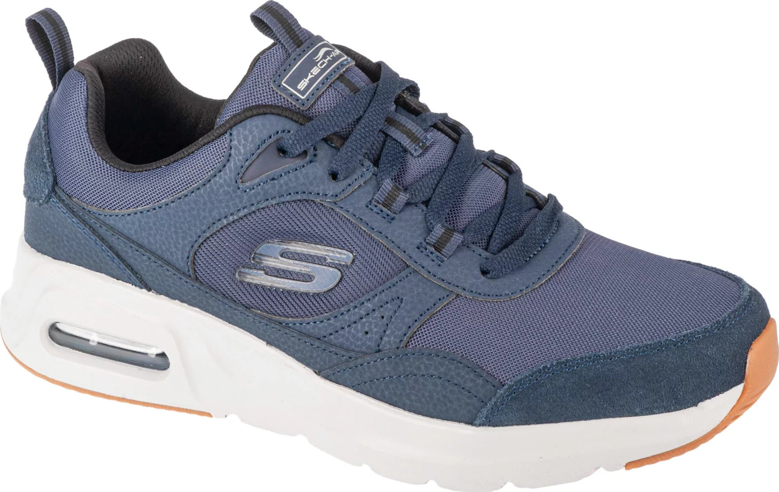 TMAVĚ MODRÉ PÁNSKÉ TENISKY SKECHERS SKECH-AIR COURT - HOMEGROWN 232646-NVBK Velikost: 44