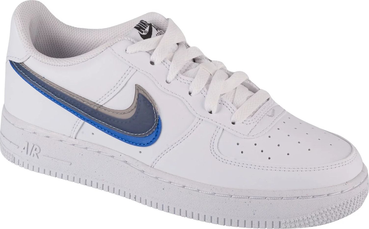 BÍLÉ DĚTSKÉ VOLNOČASOVÉ TENISKY NIKE AIR FORCE 1 IMPACT NN GS FD0688-100 Velikost: 39