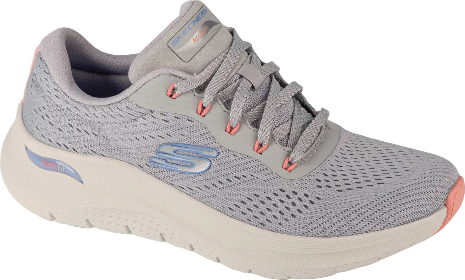 ŠEDÉ SPORTOVNÍ TENISKY SKECHERS ARCH FIT 2.0 - BIG LEAGUE 150051-LGMT Velikost: 37