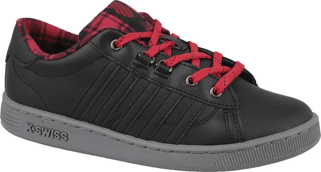 ČERNÉ TENISKY K-SWISS HOKE PLAID 85111-050 Velikost: 35.5