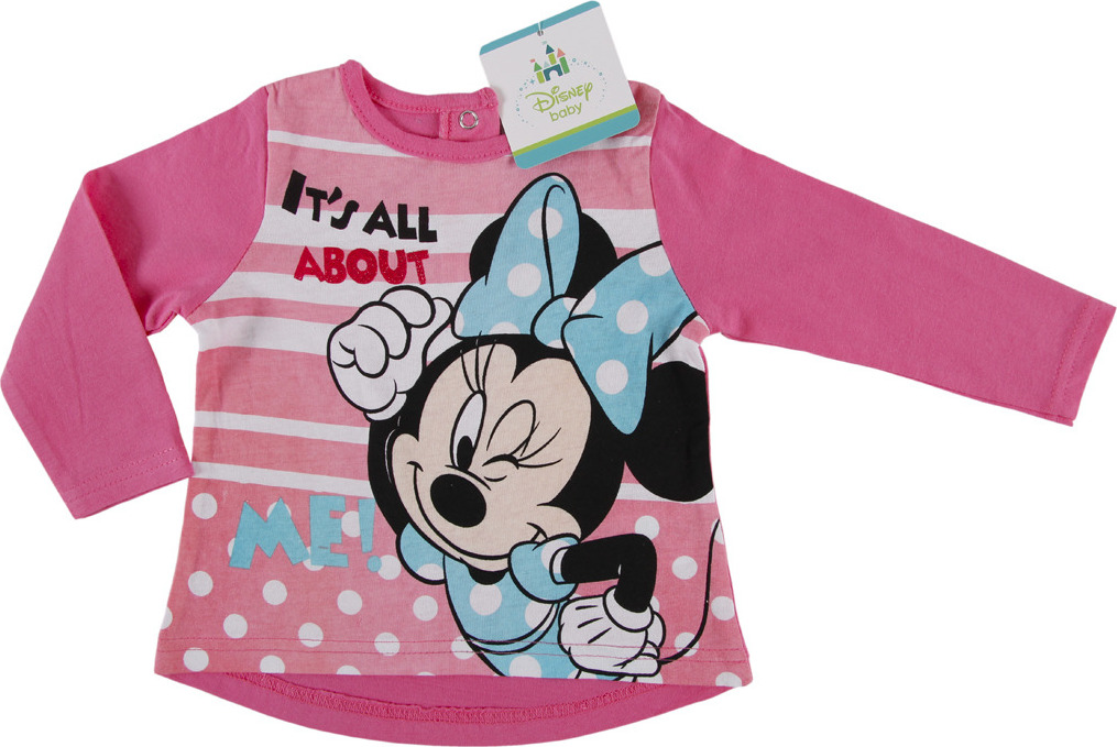 MINNIE MOUSE DÍVČÍ RŮŽOVÉ TRIČKO ME! Velikost: 74