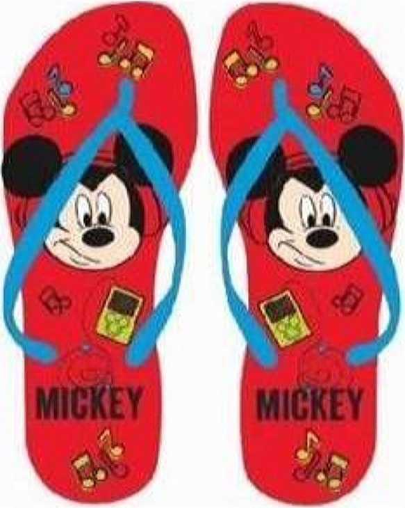 MICKEY MOUSE ČERVENÉ ŽABKY Velikost: 30/31