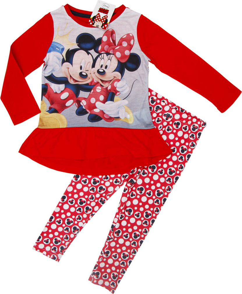 DISNEY MINNIE MOUSE DÍVČÍ SET HALENKA+LEGÍNY Velikost: 116