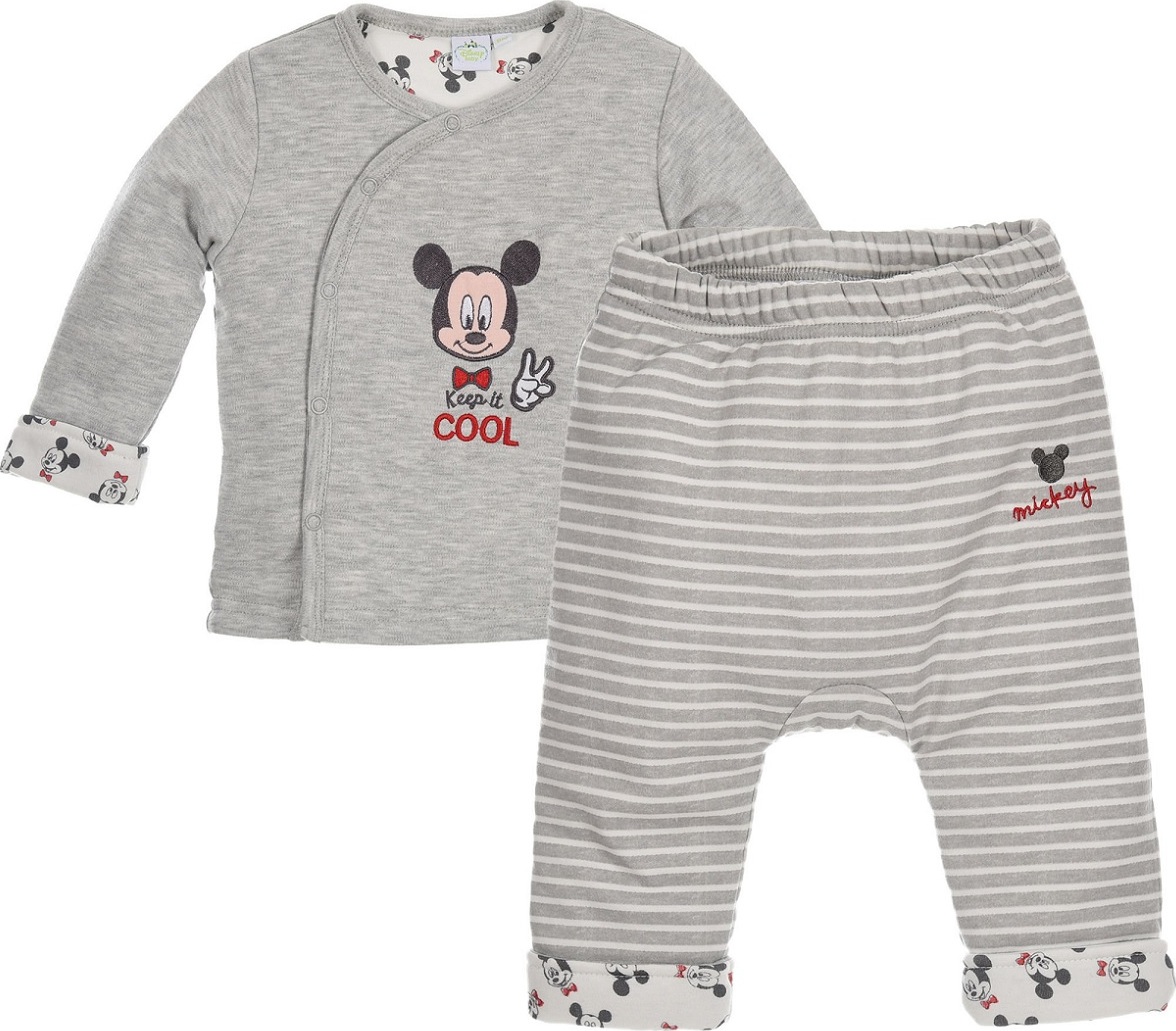 MICKEY MOUSE DISNEY BABY ŠEDÝ CHLAPECKÝ SET Velikost: 67