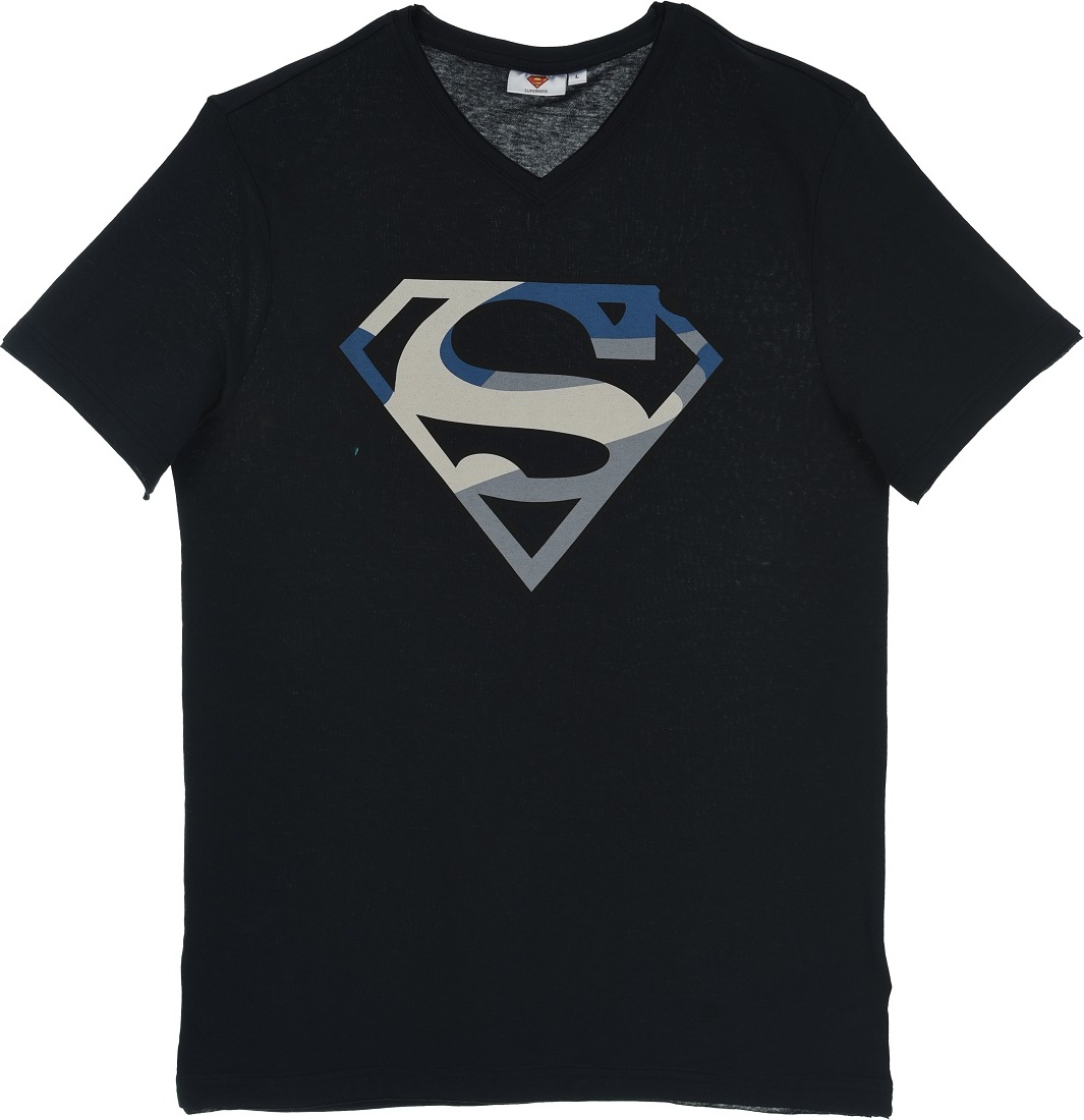 SUPERMAN - TMAVĚ MODRÉ CHLAPECKÉ TRIČKO Velikost: M