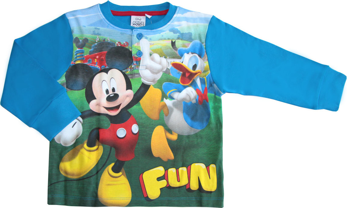 MICKEY MOUSE A KAČER DONALD MODRÉ CHLAPECKÉ PYŽAMO Velikost: 128