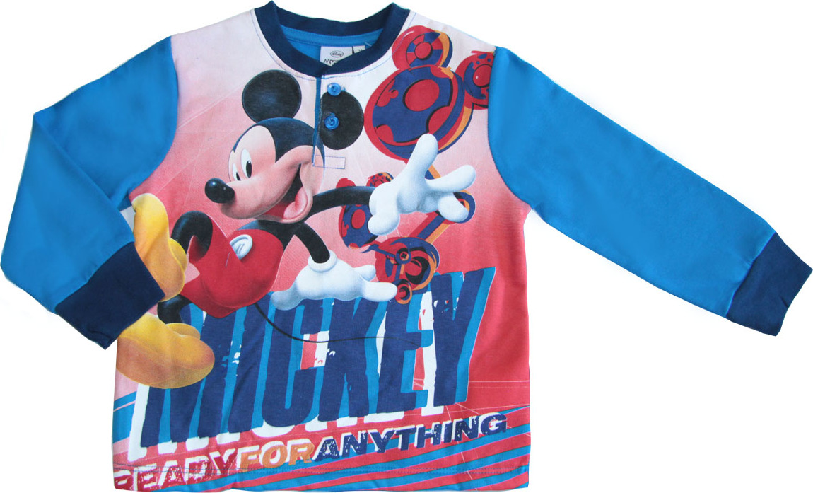 MICKEY MOUSE MODRÉ CHLAPECKÉ PYŽAMO Velikost: 128