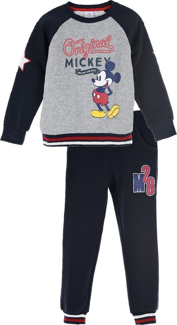 MICKEY MOUSE - TMAVĚ MODRÁ CHLAPECKÁ TEPLÁKOVÁ SOUPRAVA Velikost: 98