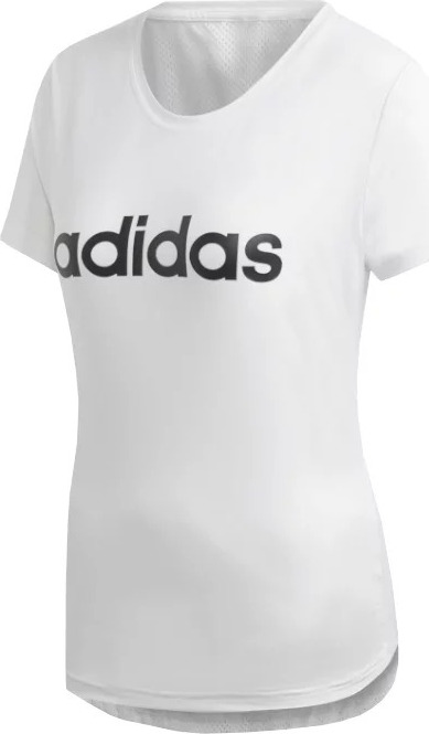 BÍLÉ DÁMSKÉ TRIČKO ADIDAS DESIGN 2 MOVE LOGO TEE DU2080 Velikost: 2XS