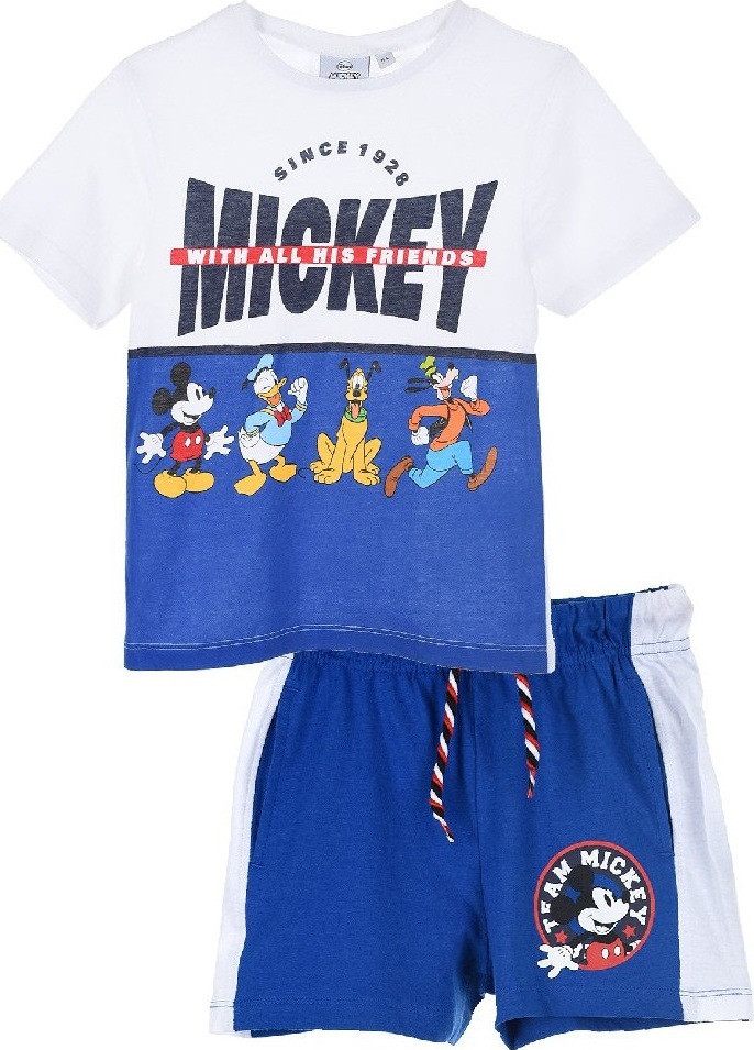 MICKEY MOUSE MODRÝ CHLAPECKÝ SET Velikost: 116