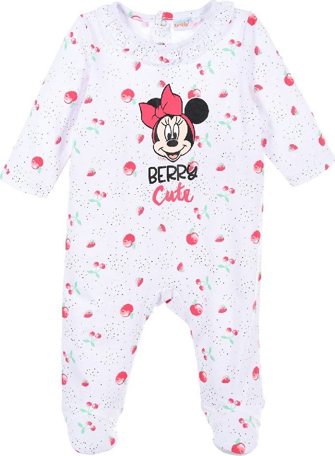 MINNIE MOUSE DISNEY - BÍLÉ DÍVČÍ BODY Velikost: 81