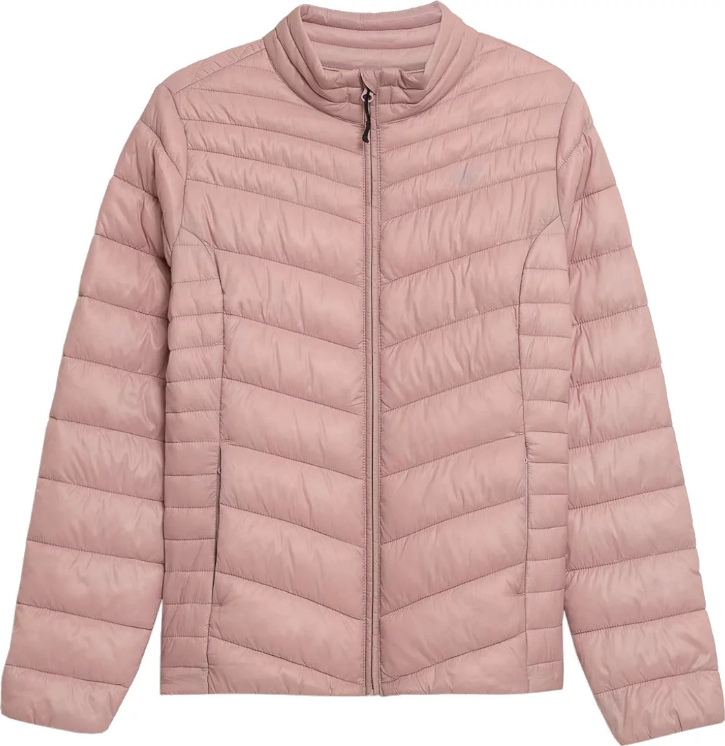 RŮŽOVÁ DÁMSKÁ BUNDA 4F WOMEN\'S JACKET H4Z21-KUDP002-56S Velikost: S